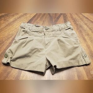 Dip Army Green Kids Shorts For Girls Size 12 Adjustable